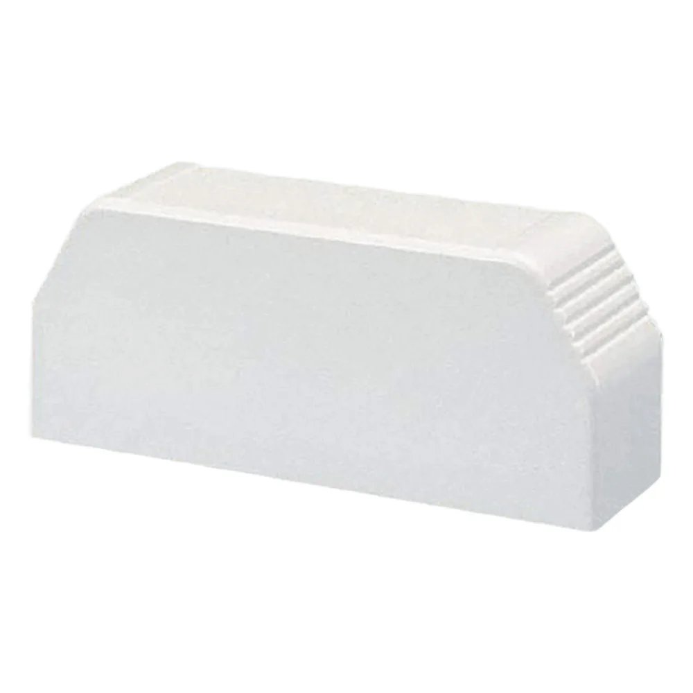 Tapa final, para uso con canaleta T70, Material PVC Rígido, Color Blanco