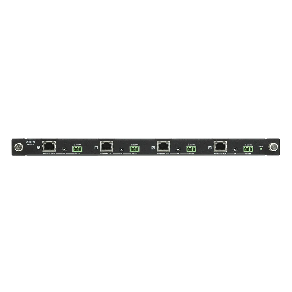 Tarjeta de Entrada HDBaseT | 4 Puertos | HDCP 1.4 | EDID Expert | Compatible con Audio | Compatible con VM1600A – vista 2