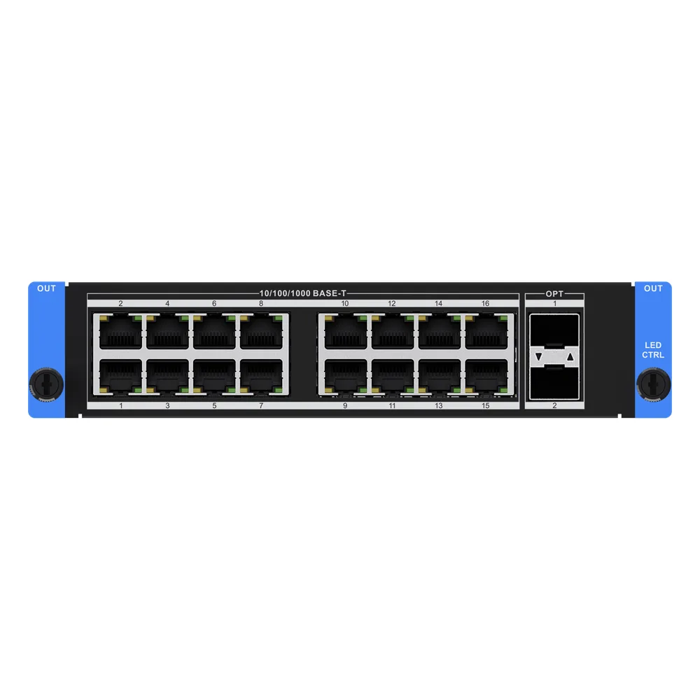 Tarjeta de Salida LED 16 Puertos Ethernet + 2 SFP+ 10G / 4K HDR10 / 10.4 MP / 16 Capas / Compatible Serie C66S