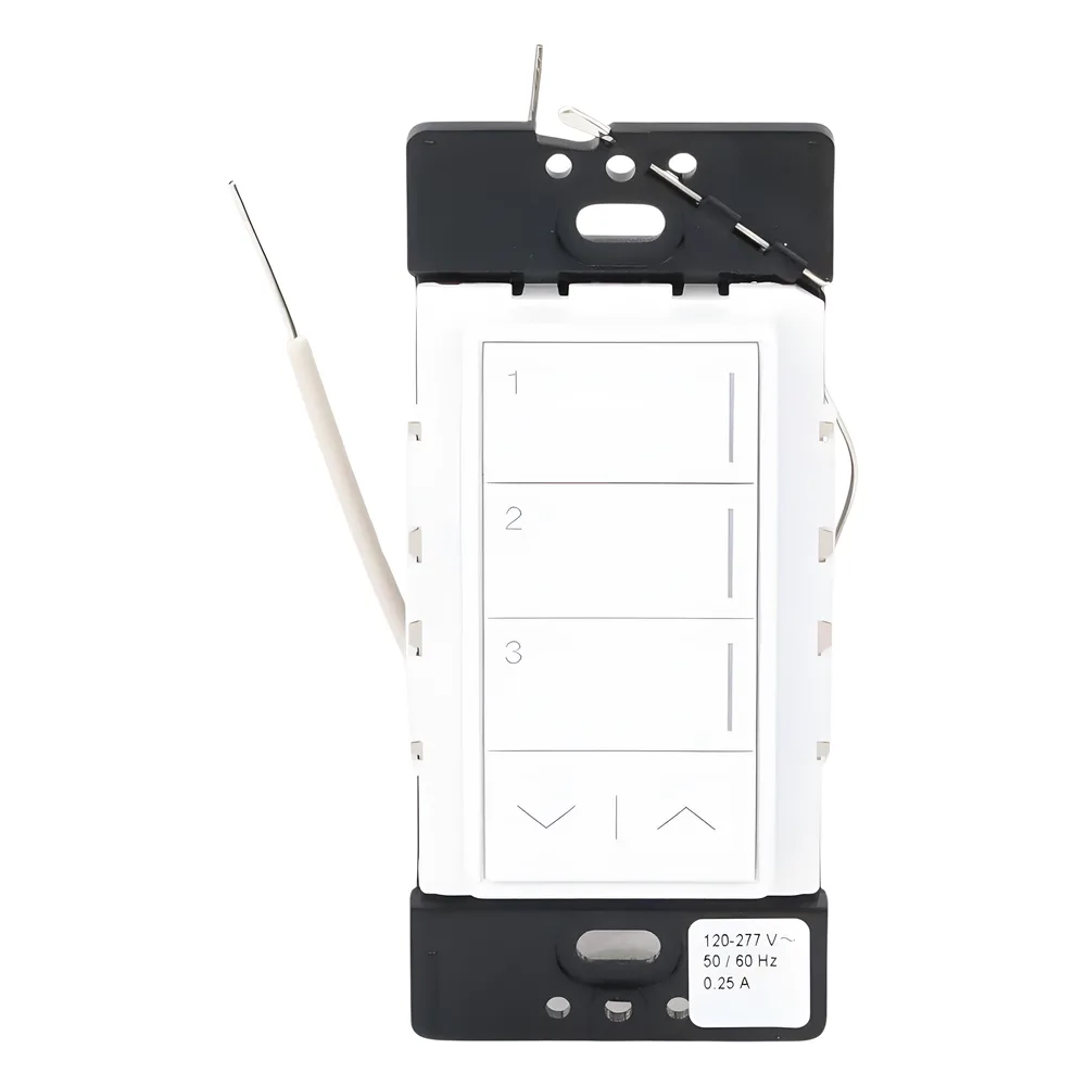 Teclado inalámbrico Sunnata RF de 3 botones con subir/bajar para escenas de iluminación, sistema RadioRA 3 – vista 3