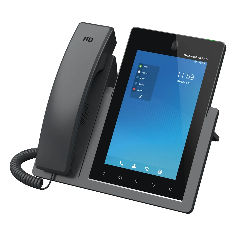 Teléfono IP Android 11, 16 líneas SIP con 16 cuentas, pantalla táctil  7", puertos Gigabit, Wi-Fi, Bluetooth, PoE, codec Opus, IPV4/IPV6 con gestión en la nube GDMS – vista 5