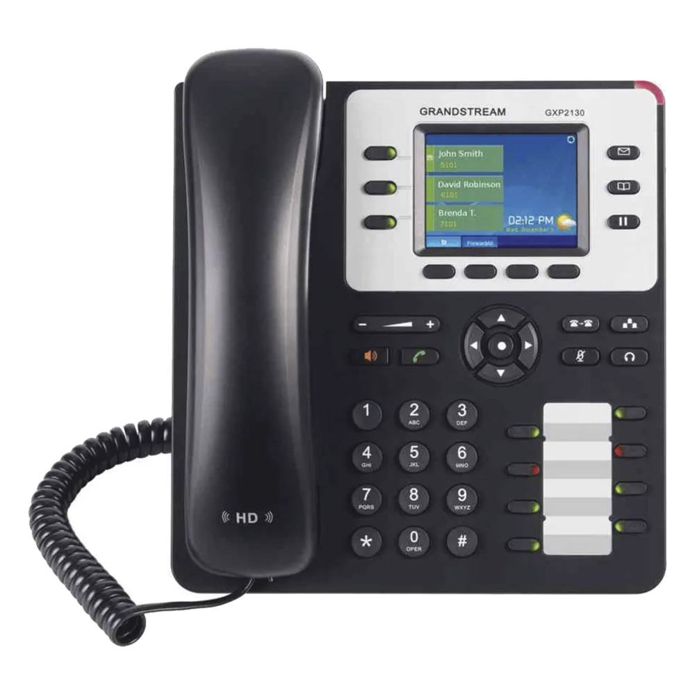 Teléfono IP Empresarial de 3 Líneas con 4 teclas de función, 8 teclas de extensión BLF y conferencia de 4 vías. PoE