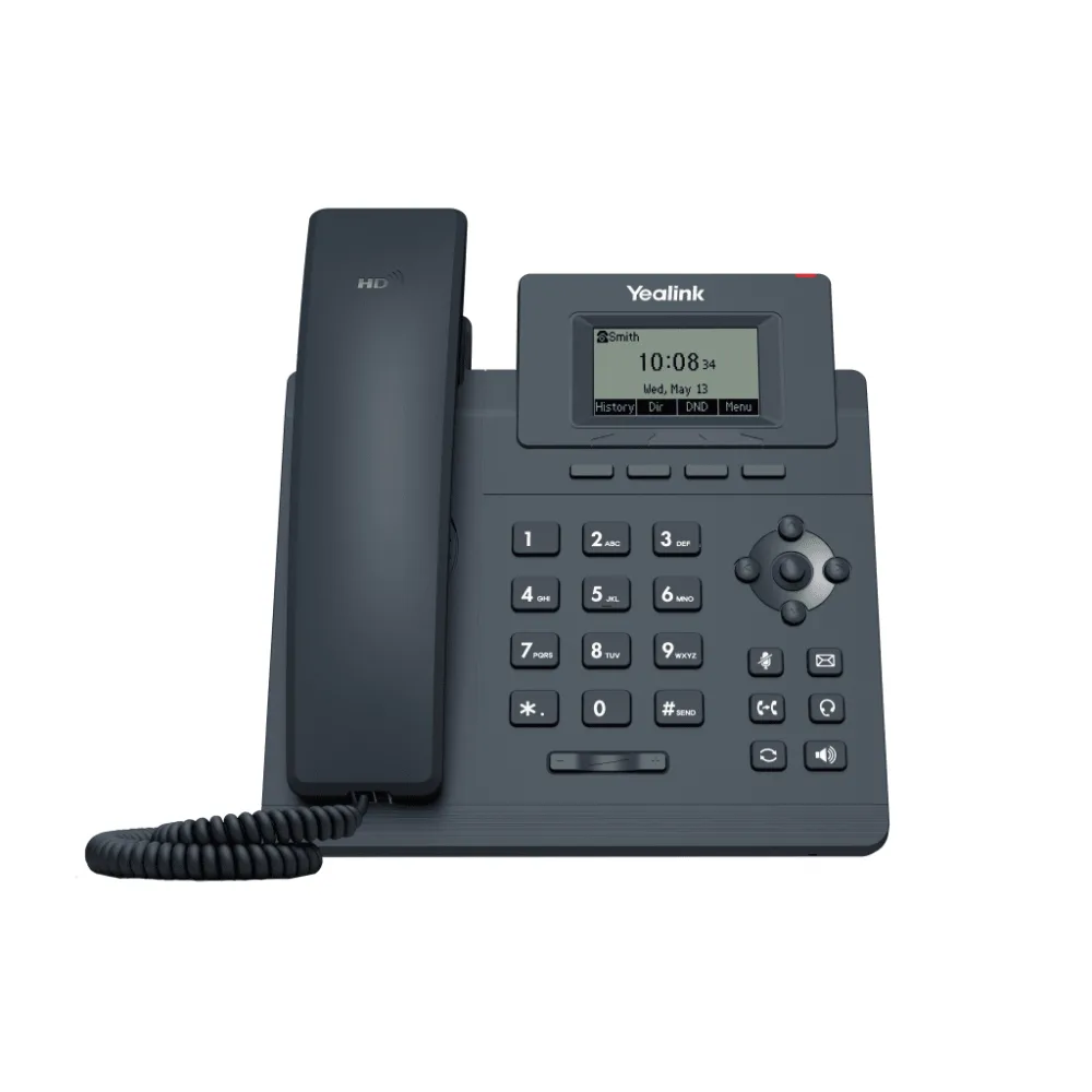 Teléfono IP Empresarial Yealink SIP T30P con 1 Línea SIP y Conferencia de hasta 5 Participantes – vista 2
