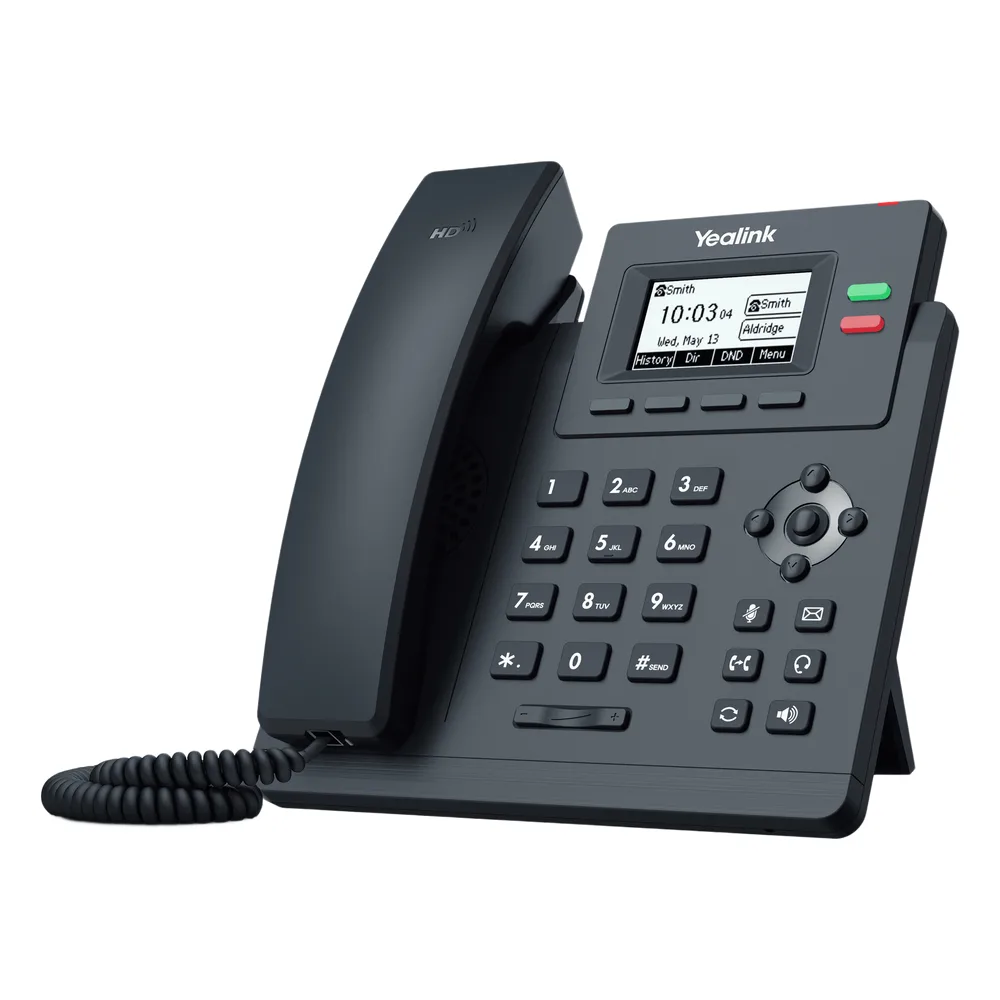 Teléfono IP Empresarial Yealink SIP T31P con 2 Líneas SIP y Conferencia de hasta 5 Participantes