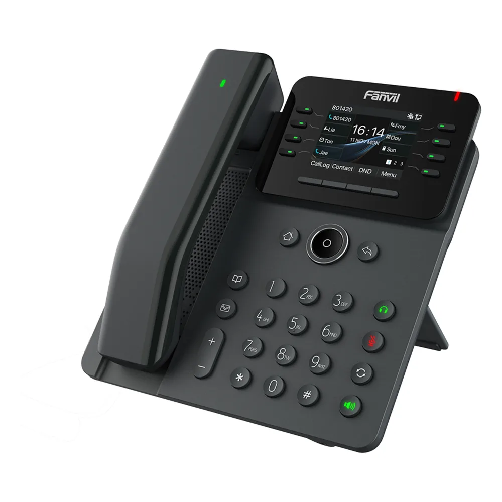 Teléfono IP / Handset Inalámbrico Bluetooth / 12 Líneas SIP / Pantalla IPS Táctil 2.8" HD / Conferencia 6 Vías / Puertos Gigabit / PoE 802.3af / OpenVPN / Hot Desking – vista 4