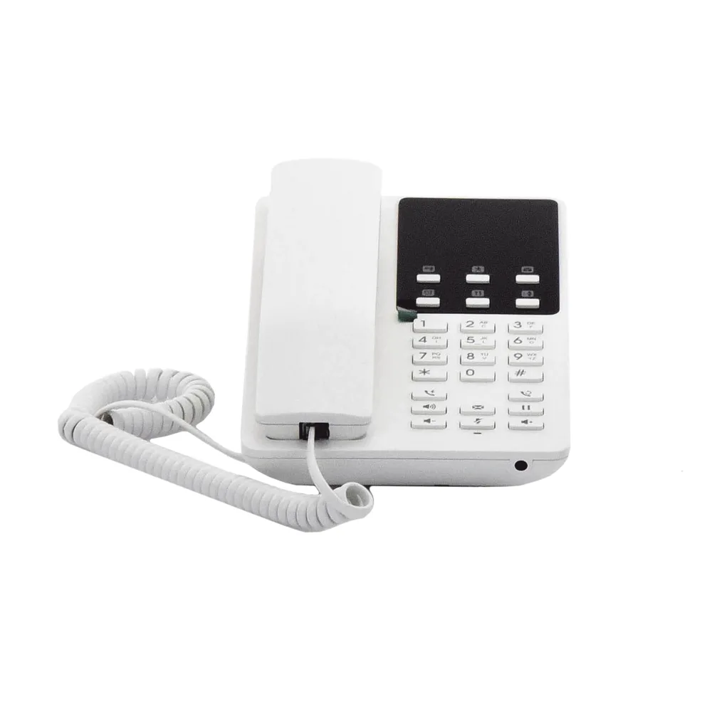 Teléfono IP Hotelero Wi-Fi, 2 líneas SIP con 2 cuentas, codec Opus, IPV4/IPV6, color blanco, con gestión en la nube GDMS – vista 3