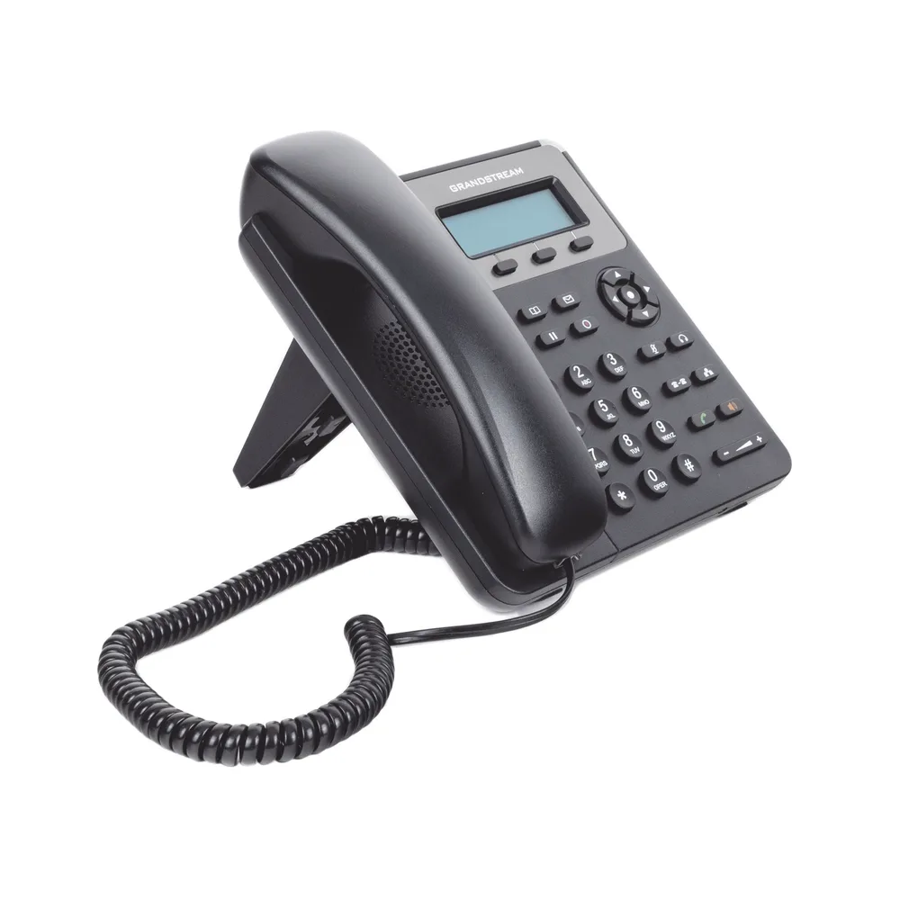 Teléfono IP SMB de 1 Línea, 1 Cuenta SIP con 3 teclas de función programables y conferencia de 3 vías. 5Vcc – vista 3