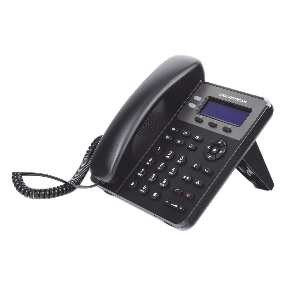Teléfono IP SMB de 2 Líneas, 1 cuenta SIP con 3 teclas de función programables y conferencia de 3 vías. PoE – vista 4