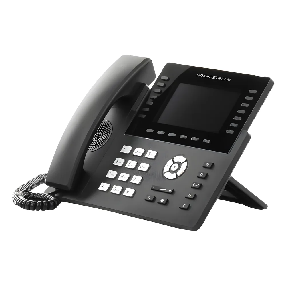 Teléfono IP Wi-Fi, Grado Operador, 14 líneas SIP con 6 cuentas, pantalla LCD  5", puertos Gigabit, Bluetooth, PoE, codec Opus, IPV4/IPV6 con gestión en la nube GDMS – vista 6
