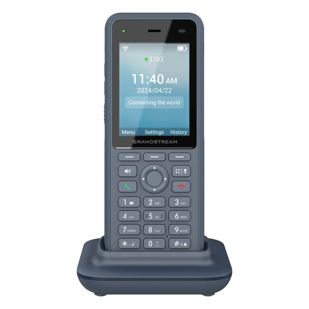 Teléfono IP Wi-Fi Inalámbrico WP836 / Wi-Fi 6 Doble Banda / IP69K Resistente a Exteriores / Batería 3000 mAh / 4 Conferencias / Bluetooth Integrado / USB Tipo C / Compatibilidad con Códec Opus HD – vista 3