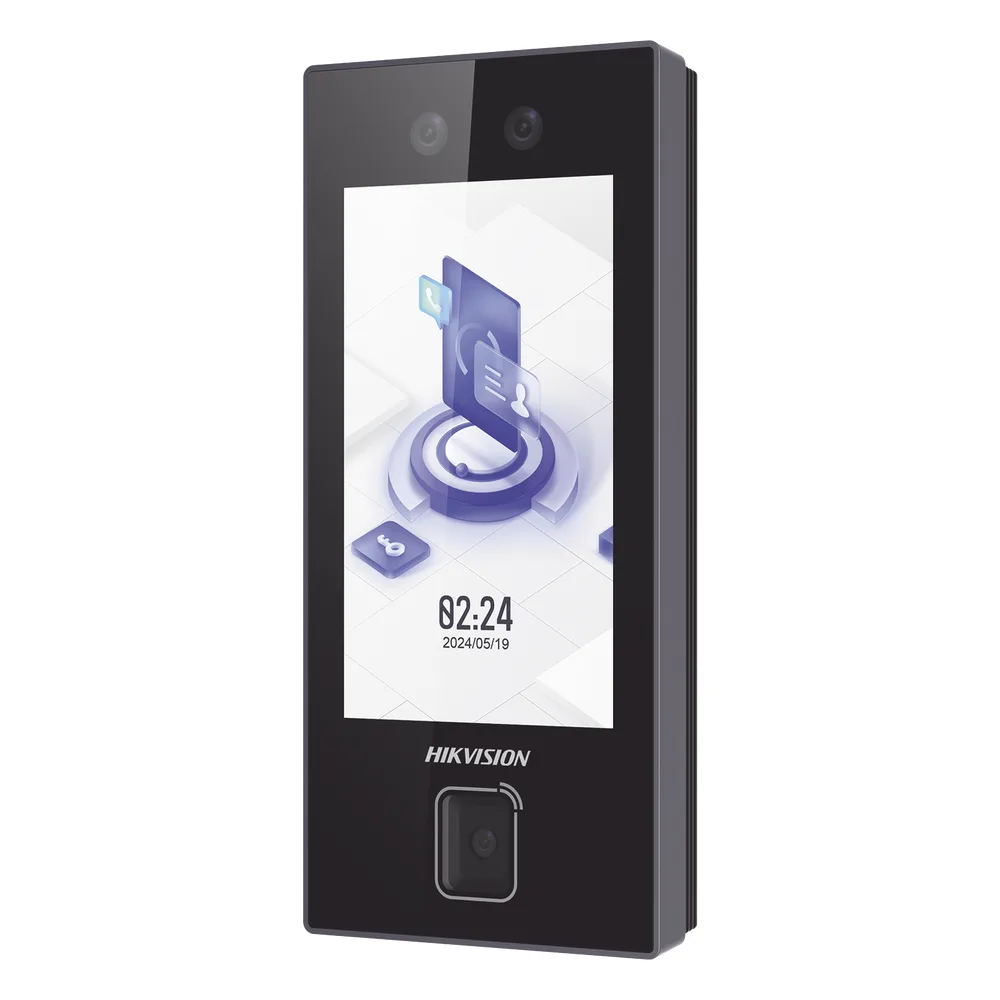 Terminal Facial MinMoe DS-K1T344MBWX-QRE1 / Lector QR Fisico Ultra Rapido / 3000 Rostros / Tarjetas MIFARE / Pantalla 4.5" / Hik-Connect Teams / IP65 / PoE WiFi / HIK-IA / SIP