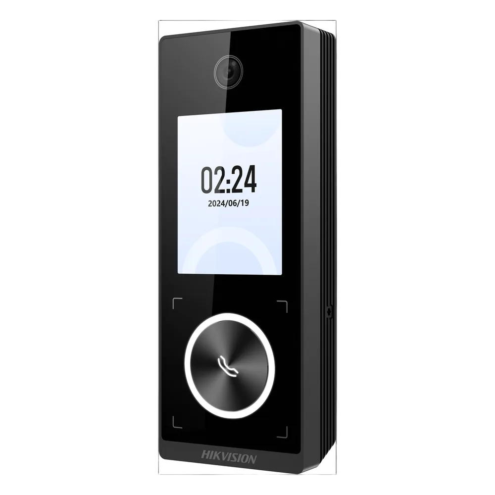 Terminal Facial MinMoe WiFi y PoE con Tarjetas PROX EM / Boton de Llamada / Exterior IP65 / 1000 Rostros / HIK-IA / HikConnect Teams