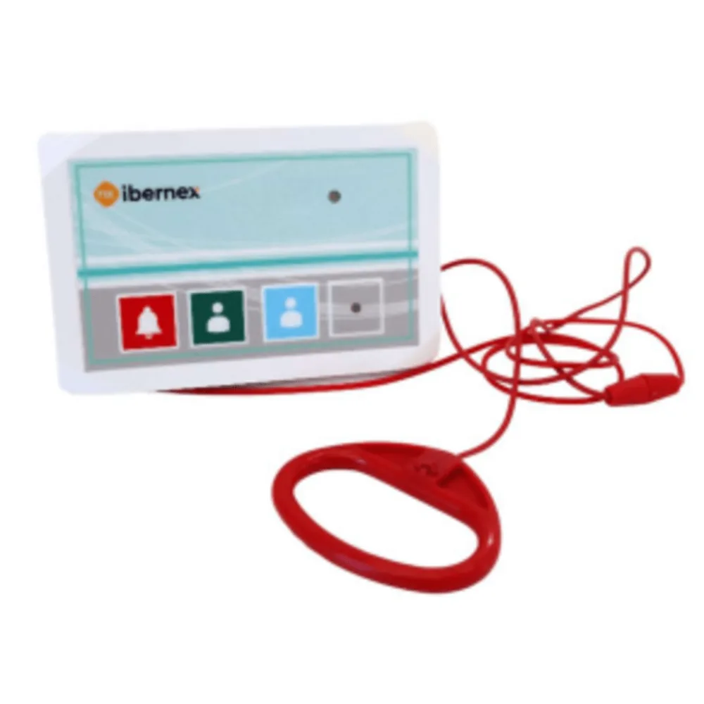 Terminal Inalámbrico de Baño / Botón de Alarma / Botón de Presencia / Botón de Médico / IP65 / Transmisión 400 Metros (linea de vista) / Protocolo POCSAG / Alarma Acústica-Luminosa