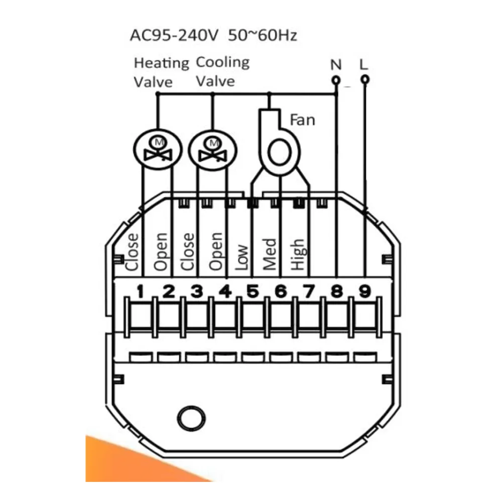 Termostato con tecnología inalámbrica ZigBee 4PIPE V Fancoil / 110 - 120VCA – vista 2