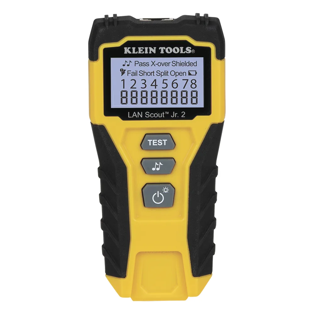 Tester  de Cable LAN Scout™ Jr. 2/ Para: Prueba aprobada/ Error de Cableado/ Falla de Circuito Abierto o Cortocircuito/ Par Dividido/ Blindaje.