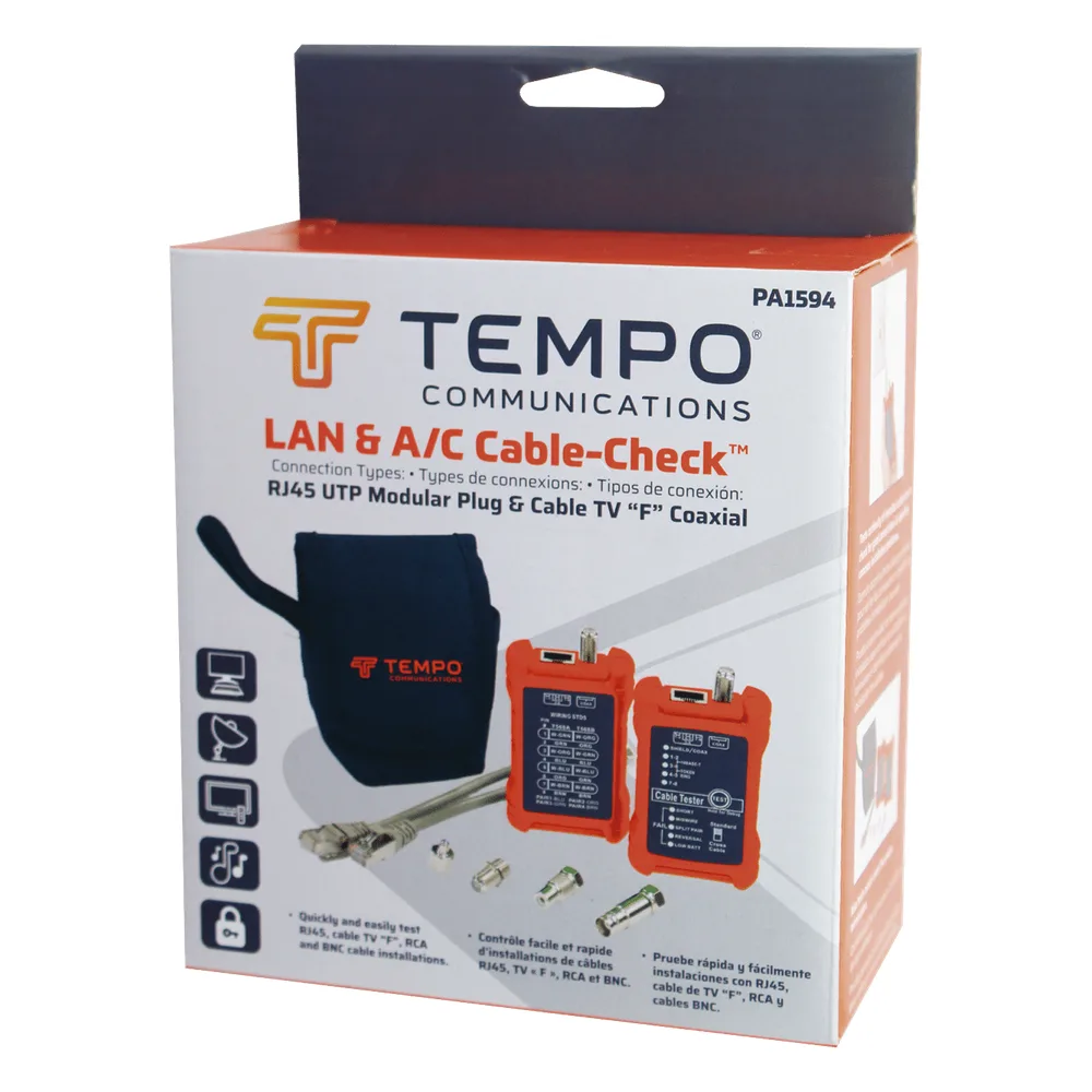 Tester Profesional para Mapeo de Cables de Red/Coaxiales – vista 4