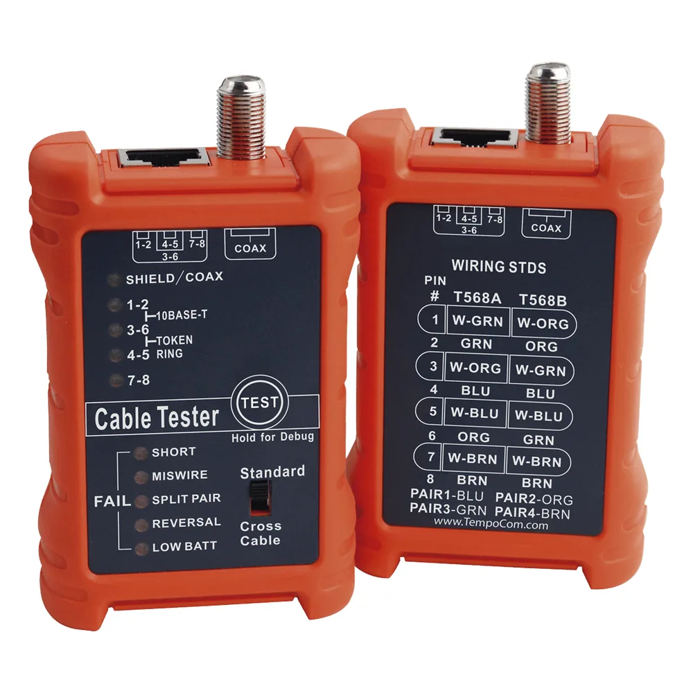 Tester Profesional para Mapeo de Cables de Red/Coaxiales – vista 5
