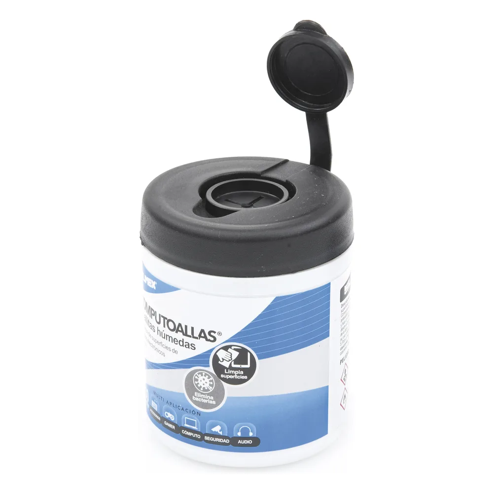 Toallas húmedas antibacteriales, para limpieza de gabinetes, equipos de cómputo, audio, vídeo y telefonía, 30 piezas – vista 3
