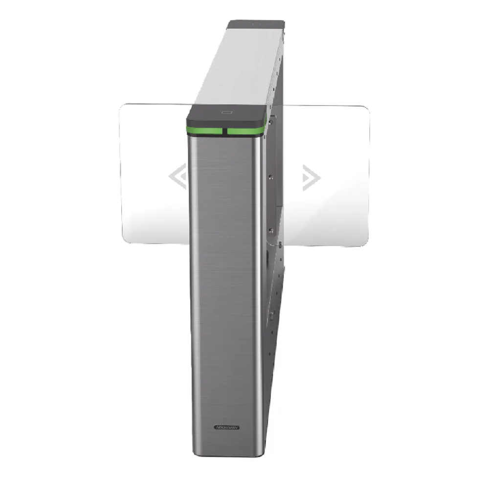 Torniquete Swing CENTRAL para Ampliar Numero de Carriles / Incluye Panel y Lectores de Tarjeta / TCP/IP Administrable por iVMS-4200 (Requiere Torniquete Izquierdo) / Carril de 90 cms / 6,000,000 MCBF / 12 Pares de IR