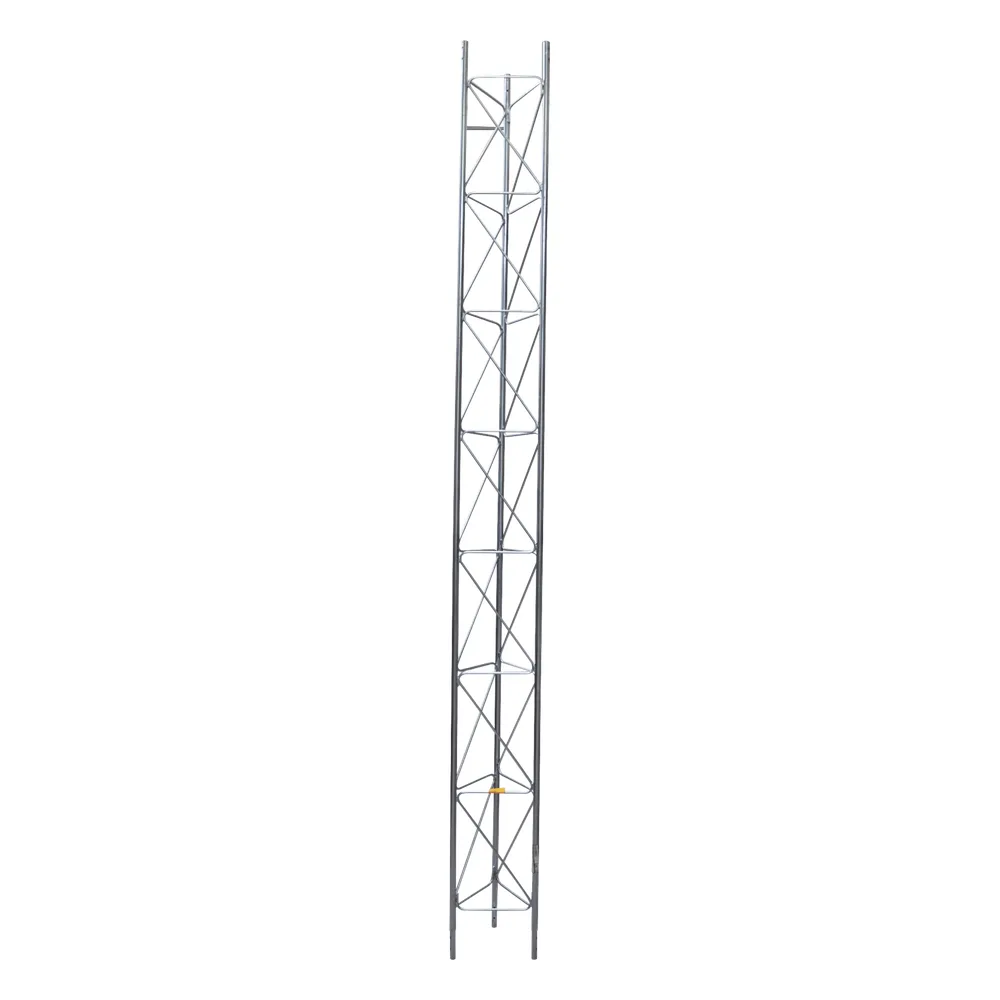 Tramo de Torre Arriostrada de 3m x 45cm, Galvanizado por Inmersión, Hasta 60 m de Elevación. Zonas Húmedas.