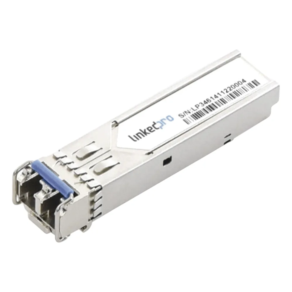 Transceptor Óptico Industrial SFP (Mini-Gbic) / Monomodo 1310 nm / 1.25 Gbps / 1000BASE-LX / Conectores LC/UPC Dúplex / DDM / Hasta 10 km
