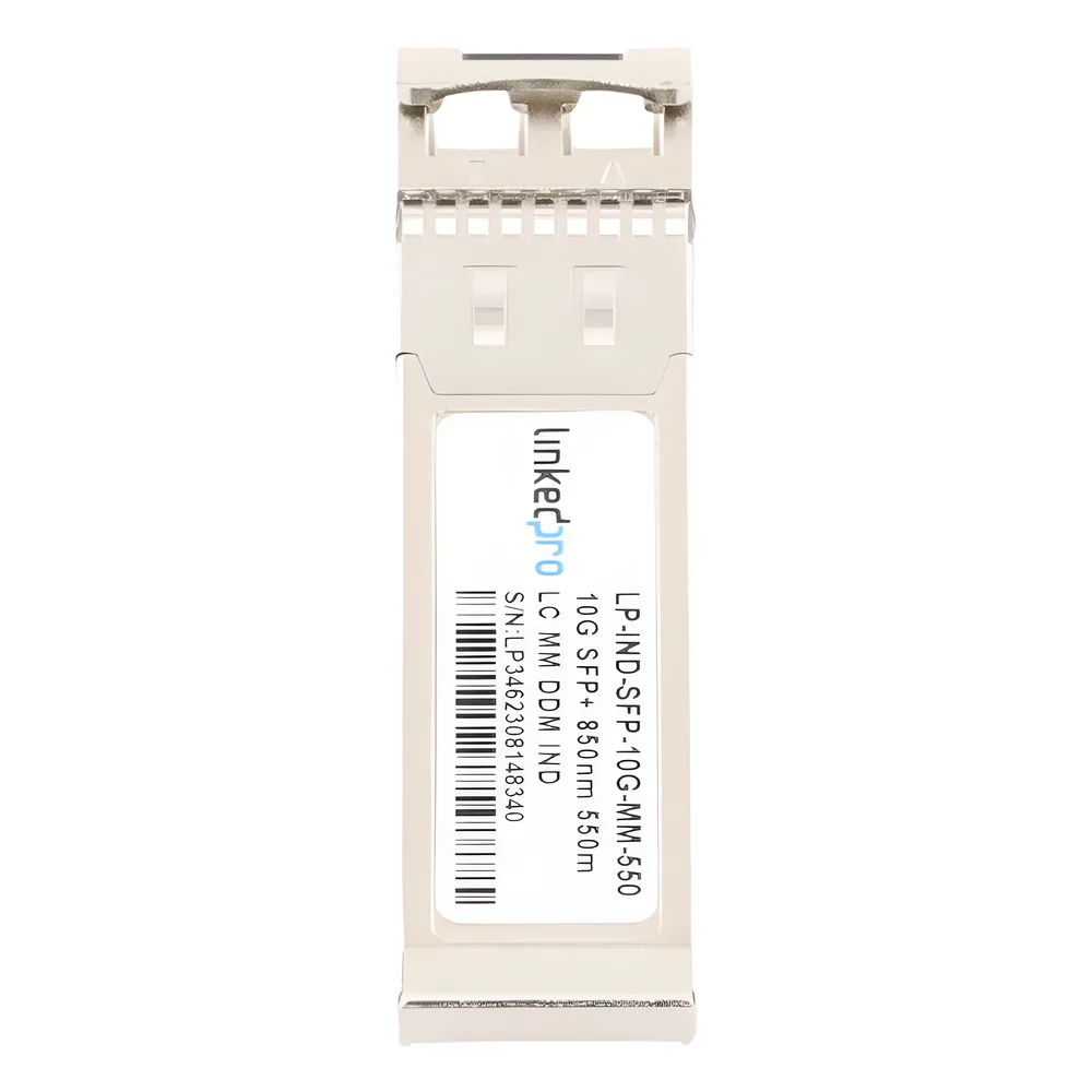 Transceptor Óptico Industrial SFP+ (Mini-Gbic) / Multimodo 850 nm / 10 Gbps / 10GBASE-SR / Conectores LC/UPC Dúplex / DDM / Hasta 550 m – vista 4