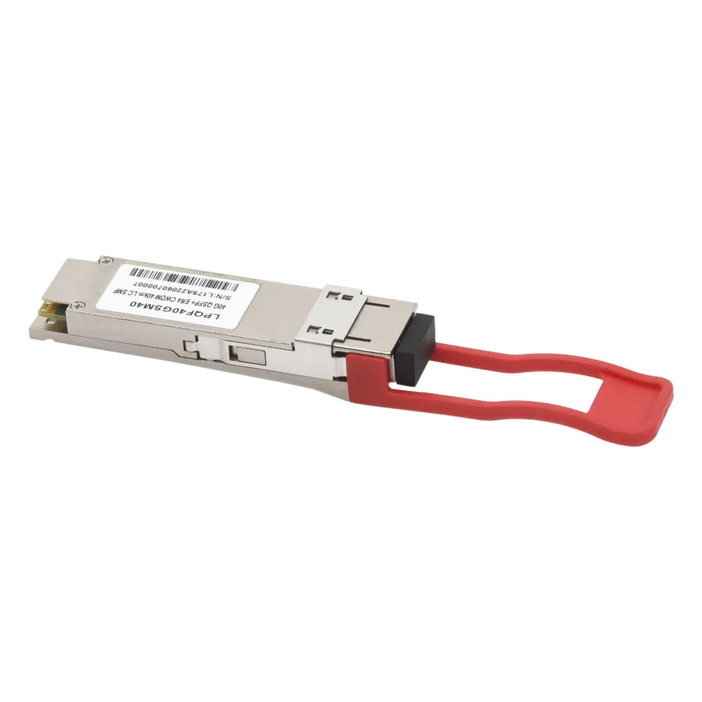 Transceptor Óptico QSFP+ (Mini-Gbic) / Monomodo 1310 nm / 40 Gbps / 40GBASE-ER4 /Conectores LC/UPC Dúplex / DDM / Hasta 40 km – vista 2