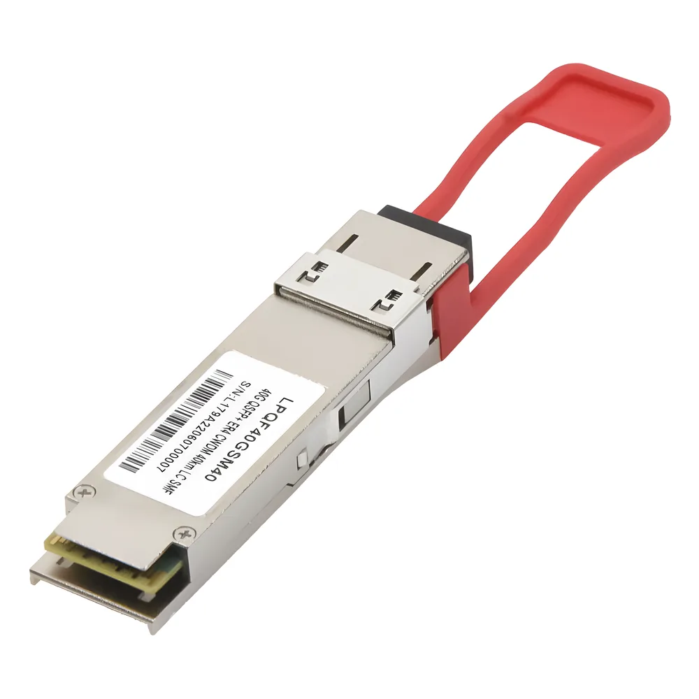Transceptor Óptico QSFP+ (Mini-Gbic) / Monomodo 1310 nm / 40 Gbps / 40GBASE-ER4 /Conectores LC/UPC Dúplex / DDM / Hasta 40 km – vista 3