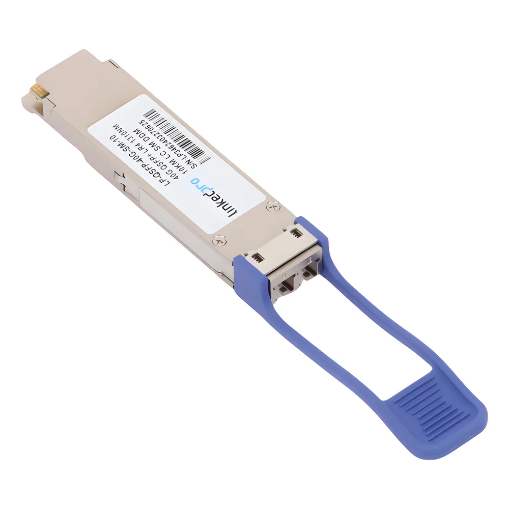 Transceptor Óptico QSFP+ (Mini-Gbic) / Monomodo 1310 nm / 40 Gbps / 40GBASE-LR4 / Conectores LC/UPC Dúplex / DDM / Hasta 10 km – vista 2