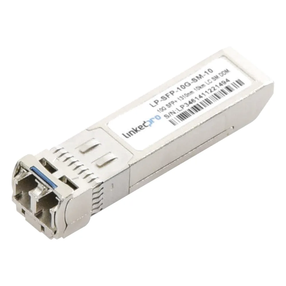 Transceptor Óptico SFP+ (Mini-Gbic) / Monomodo 1310 nm / 10 Gbps / 10GBASE-LR / Conectores LC/UPC Dúplex / DDM / Hasta 10 km