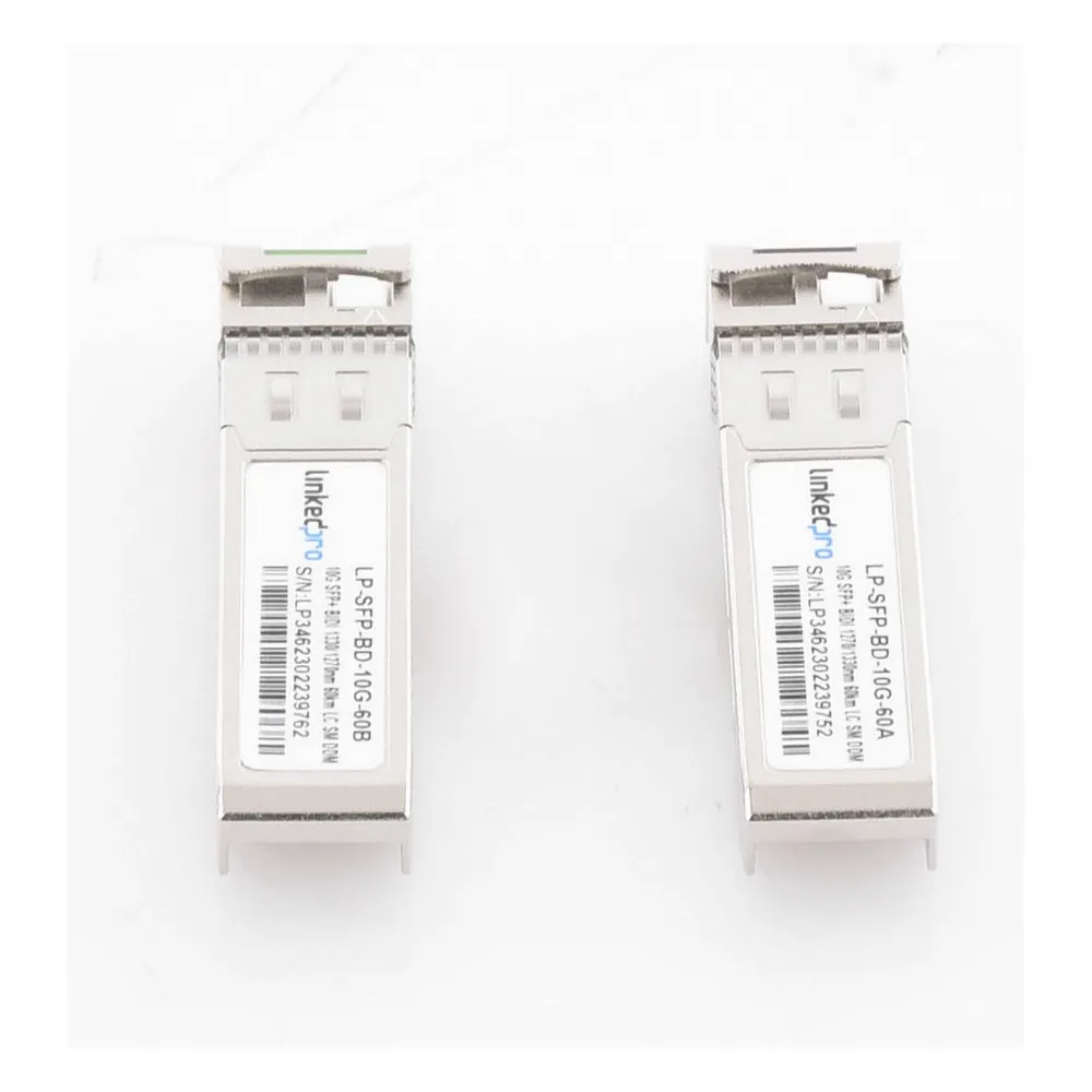 Transceptores Ópticos Bidireccionales SFP+ (Mini-Gbic) / Monomodo 1270 & 1330 nm / 10 Gbps / 10GBASE-BX / Conector LC/UPC Simplex / DDM / Hasta 60 km / 2 Piezas – vista 2