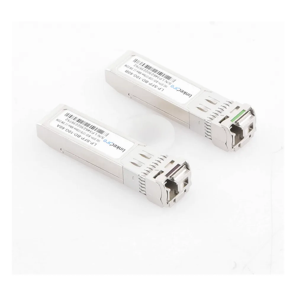 Transceptores Ópticos Bidireccionales SFP+ (Mini-Gbic) / Monomodo 1270 & 1330 nm / 10 Gbps / 10GBASE-BX / Conector LC/UPC Simplex / DDM / Hasta 60 km / 2 Piezas – vista 3
