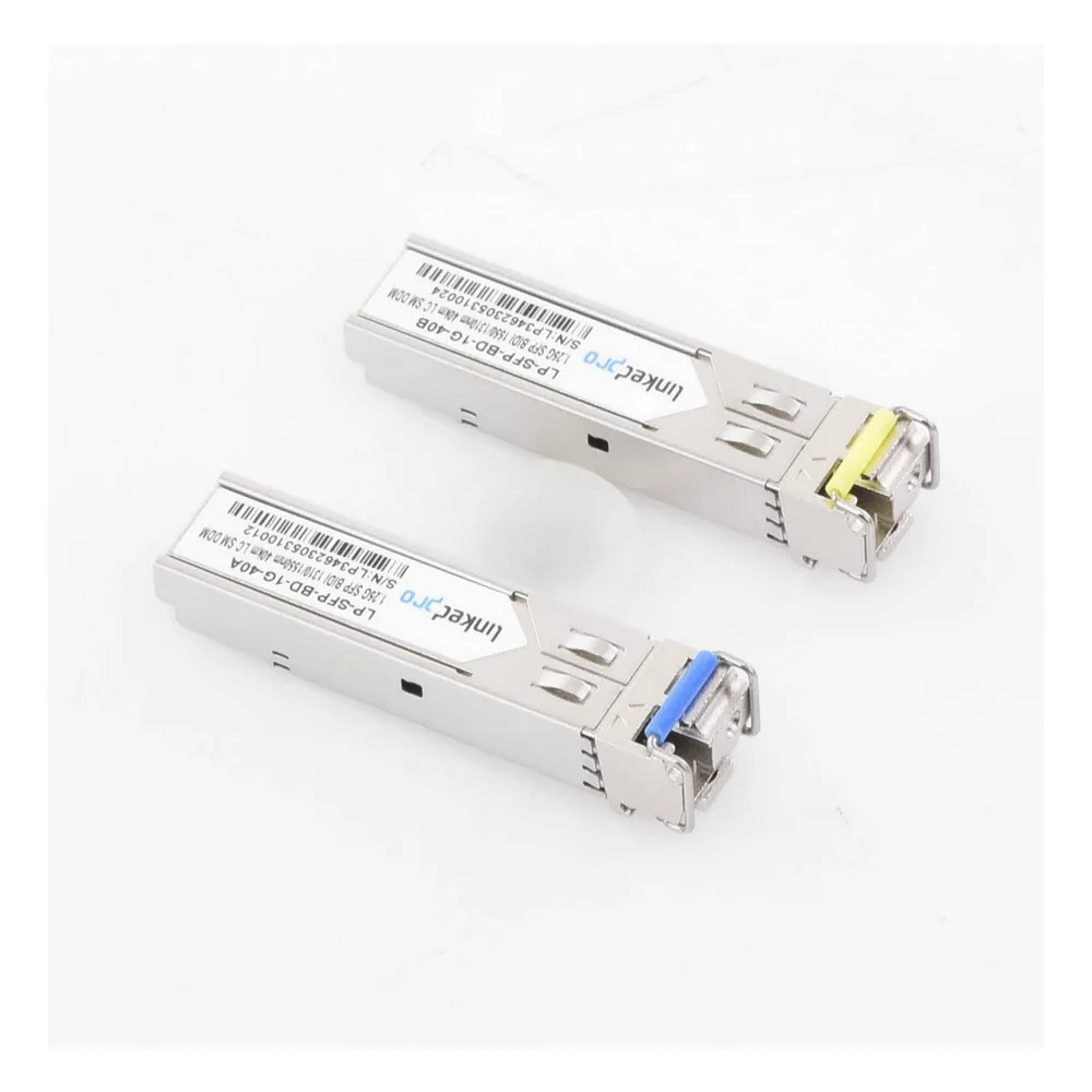 Transceptores Ópticos Bidireccionales SFP (Mini-Gbic) / Monomodo 1310 & 1550 nm / 1.25 Gbps / 1000BASE-BX / Conector LC/UPC Simplex / DDM / Hasta 40 km / 2 Piezas – vista 3