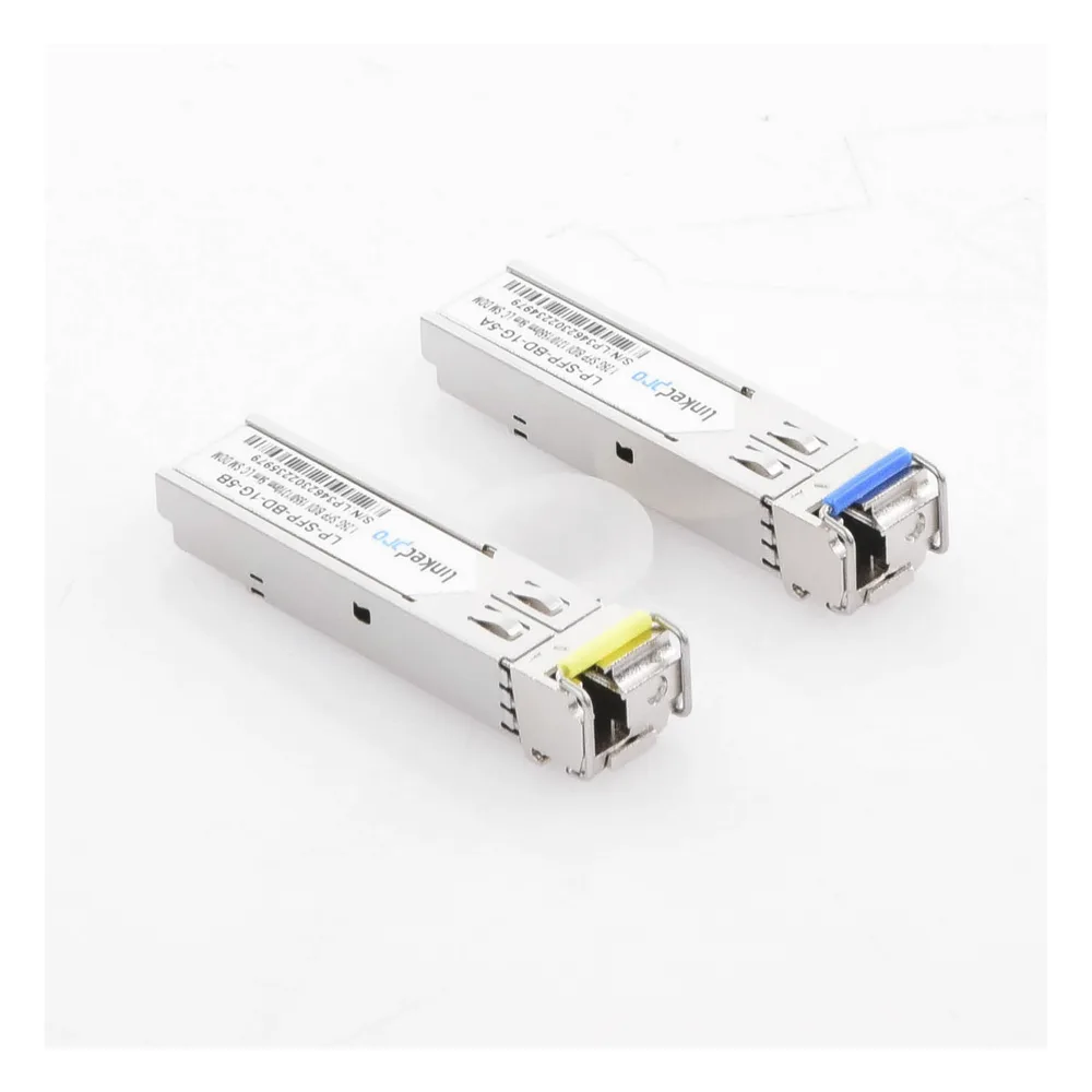 Transceptores Ópticos Bidireccionales SFP (Mini-Gbic) / Monomodo 1310 & 1550 nm / 1.25 Gbps / 1000BASE-BX / Conector LC/UPC Simplex / DDM / Hasta 5 km / 2 Piezas – vista 3