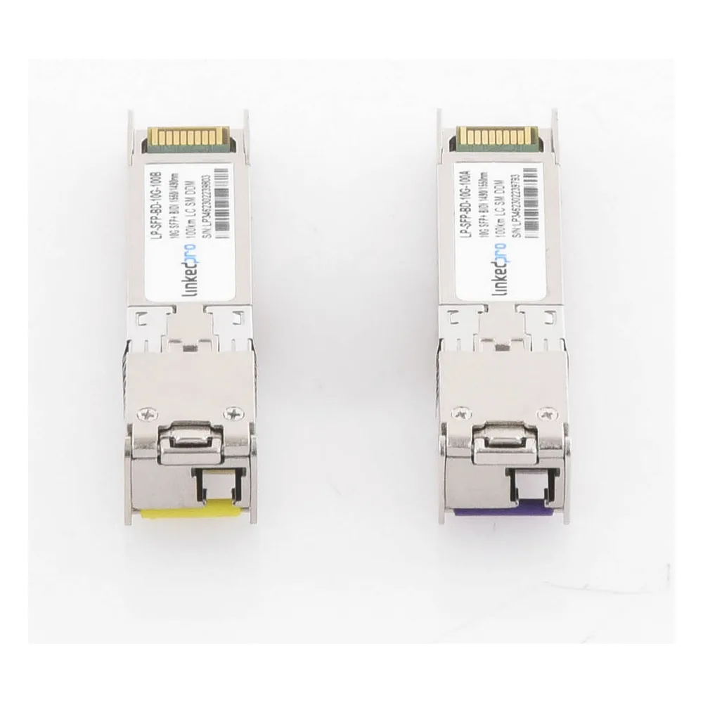 Transceptores Ópticos Bidireccionales SFP+ (Mini-Gbic) / Monomodo 1490 & 1550 nm / 10 Gbps / 10GBASE-BX / Conector LC/UPC Simplex / DDM / Hasta 100 km / 2 Piezas – vista 4