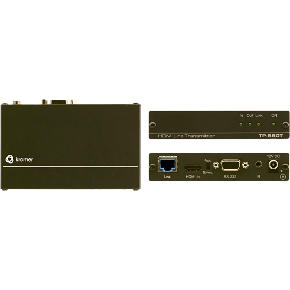 Transmisor HDMI 4K60 4:2:0 HDCP 2.2 | RS-232 e IR sobre HDBaseT de Largo Alcance | Hasta 40 m (130 ft) a 4K | Hasta 70 m (230 ft) a 1080p | Compacto DigiTOOLS® | Aluminio