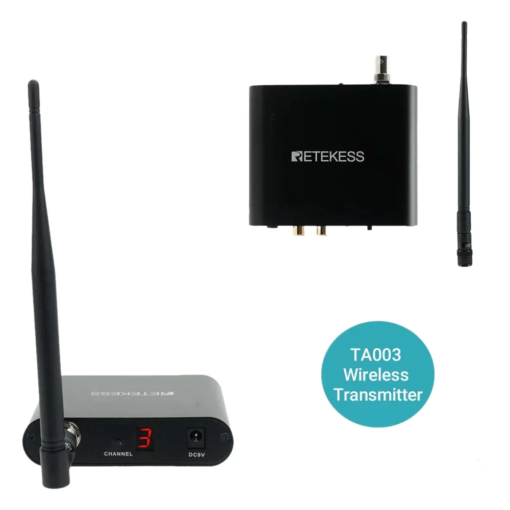 Transmisor Inalámbrico Silent Disco / Sonido HiFi de Alta Fidelidad / Entrada de Micrófono y RCA / Batería 1000 mAh / Alcance 300 m (984 ft) / Portátil y Duradero – vista 4