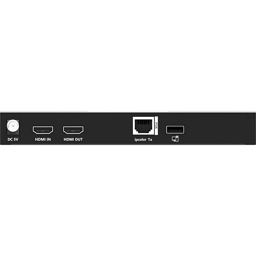 Transmisor KVM por IP | 4K@60Hz | 120 m con PoE | Loop-out | Multiview y Videowall | HDMI 2.0 | USB 2.0 | Metálico – vista 5