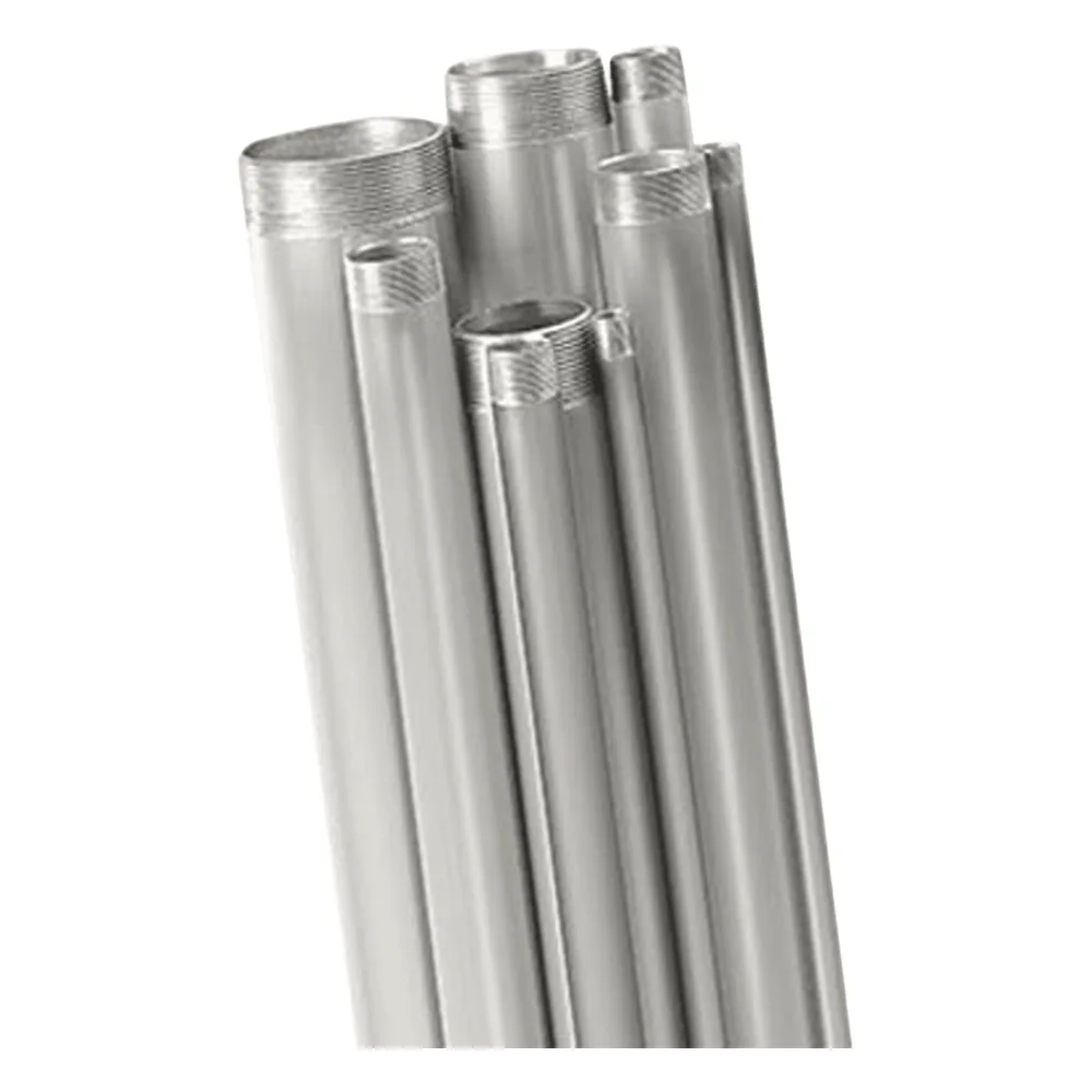 Tubo conduit de 2 1/2” rígido de aluminio de 3.05 metros con cople.