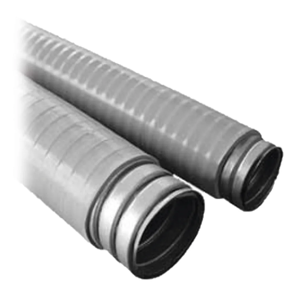 Tubo Flexible tipo Liquidtight de 1/2" (13 mm). Acero + PVC. Rollo de 50 Metros.