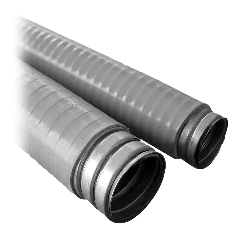 Tubo Flexible tipo Liquidtight de 2" (50 mm) / Acero + Forro PVC / Rollo de 20 Metros.