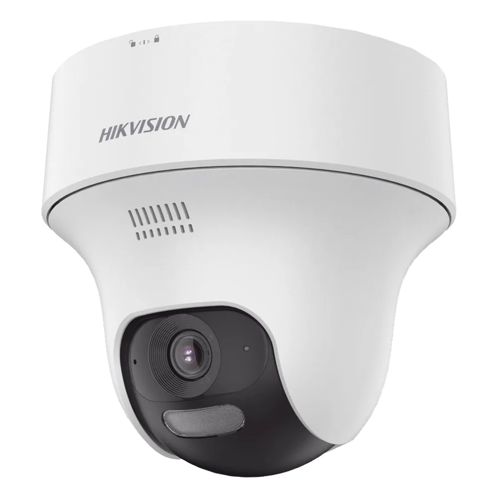 Turret PT IP 4 Megapixel / Lente 2.8 mm / Dual Light (20 mts IR + 15 mts Luz Blanca) / Wi-Fi / IP54 / dWDR / H.265 / Audio Bidireccional (Micrófono y Bocina) / Micro SD