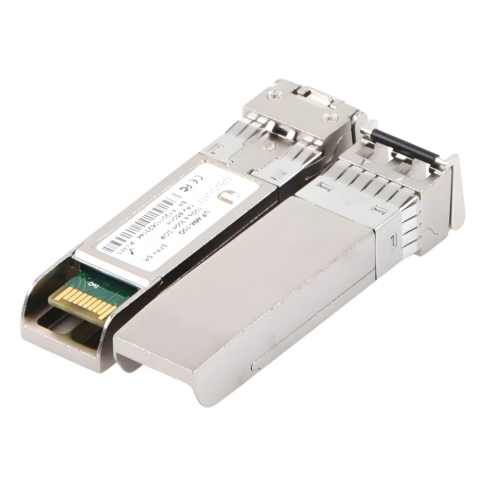 UFiber Módulo SFP+ 10G, transceptor MiniGibic MultiModo 10 Gbps, distancia 300m, conectores LC, paquete de 2 piezas – vista 2