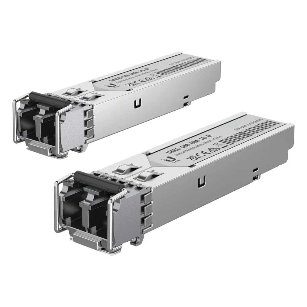 UFiber Módulo SFP, transceptor MiniGibic MultiModo 1 Gbps, distancia 550m, conectores LC, paquete de 2 piezas – vista 3