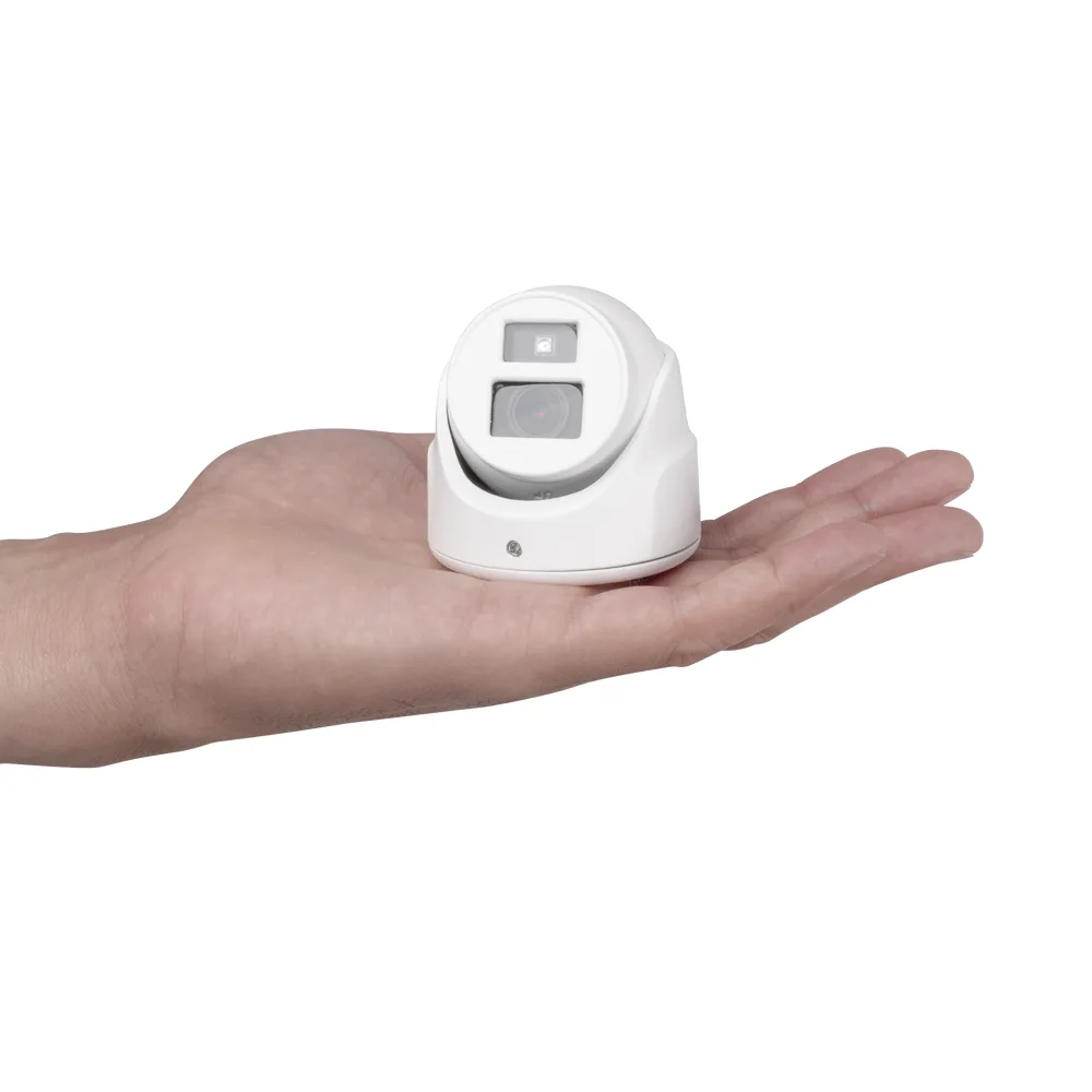 Ultra Mini Turret TURBO 2 Megapixel (1080p) / Gran Angular / Lente 2.8 mm / 20 mts IR EXIR / Exterior IP67 / 4 Tecnologías (TVI / AHD / CVBS) / dWDR / Color Blanco