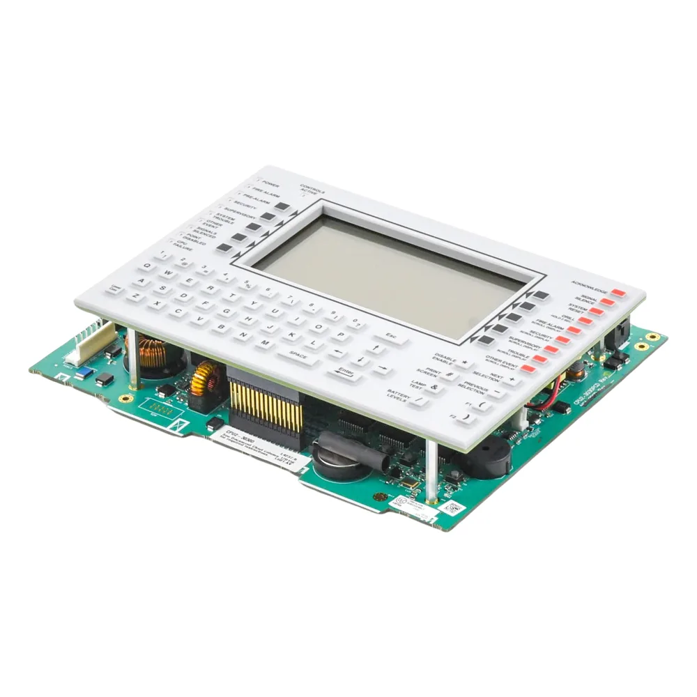 Unidad central de procesamiento con pantalla LCD de 640 caracteres y teclado QWERTY, en inglés, para panel de detección de incendio NFS2-3030 – vista 3