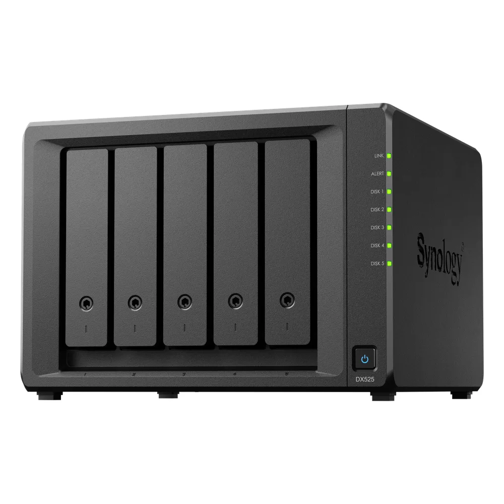 Unidad de Expansión DX525 | 5 Bahías para Unidades 3.5" y 2.5" | Intercambio en Caliente | Compatible con Synology DiskStation.