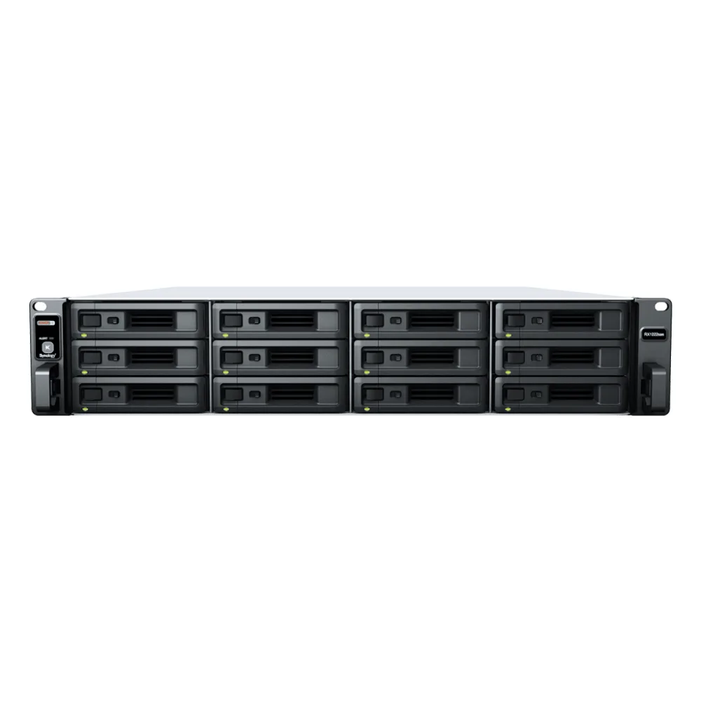 Unidad de Expansión RX1222sas | 12 Bahías SAS/SATA 3.5" o 2.5" | Diseño Redundante | Fuentes de Alimentación Dobles | Compatible con Unidades Synology. – vista 2