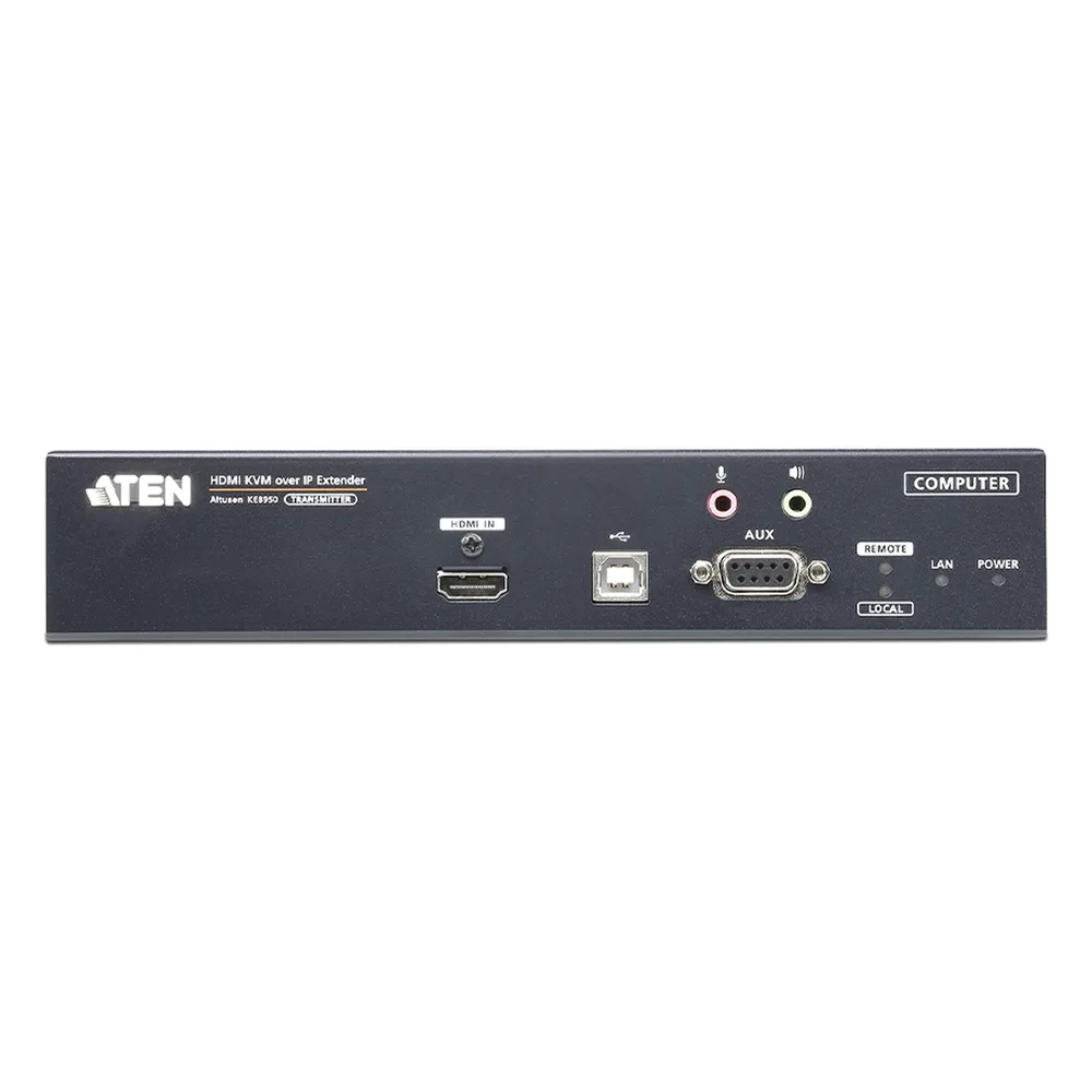Unidad transmisora extensora 4K HDMI KVM sobre IP – vista 2
