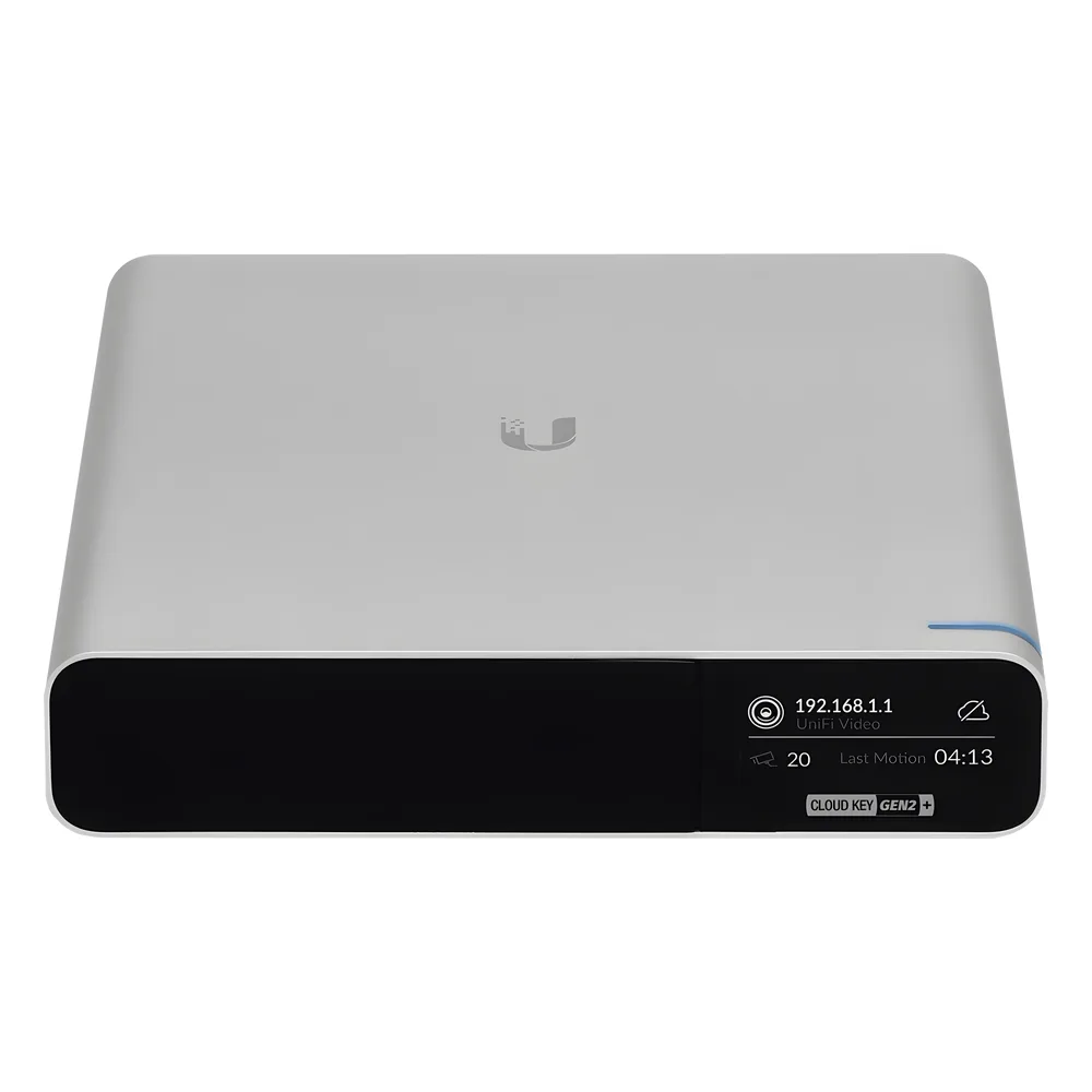 UniFi OS Console Cloud Key Gen2 PLUS / con aplicaciones UniFi Network y Protect, para hasta 50 dispositivos y 20 cámaras UniFi HD, incluye disco duro 1TB – vista 2